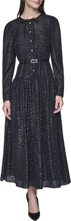 Karl Lagerfeld Karl Lagerfeld Chiffon Midi Dress