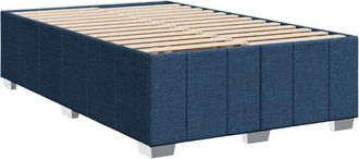 vidaXL Estructura De Cama Sin Colch&oacute;n Tela Azul 120x200 Cm Vidaxl