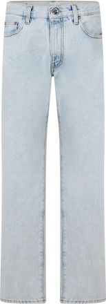 Off-white Mens Off White Slim Fit Jeans in Light Blue - Size 34W/32L