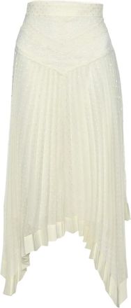 Zimmermann 2024 lace-embellished skirt - White