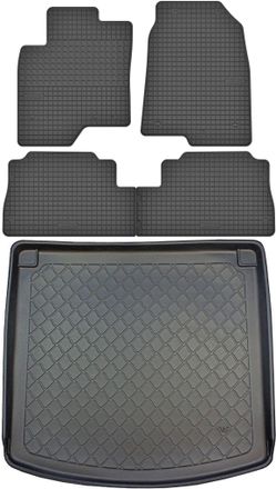 OEM Juego De Alfombrillas De Goma Para Coche Y Maletero Para Opel Antara Suv (2006-2017)