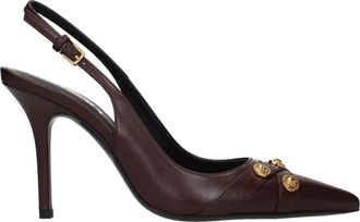 Versace Brown Leather High Heel Womens Pumps
