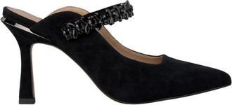 Alma En Pena Slingback strassband - Dames - Muiltjes - Zwart - 39 EU - Schoenen