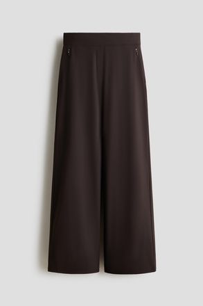 H&M Weite Hose mit Four-way-Stretch - Brown