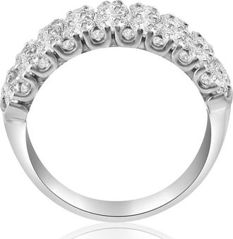 Pompeii3 2 3/4Ct Lab Grown Diamond Wedding Ring 10k White Gold