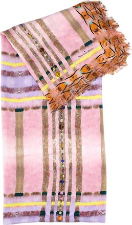 Pierre-Louis Mascia Multicolor Printed Silk Stole Scarf
