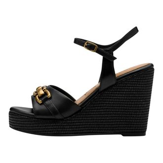 Tamaris Sandal met hak - Dames - Schoenen - Zwart - Maat: 41 EU Synthetisch