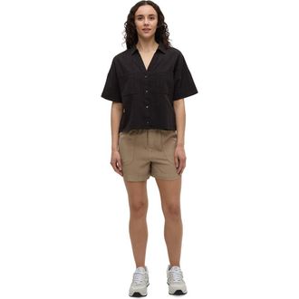 tentree Ashwood Shirt in Meteorite Black at Nordstrom, Size X-Large