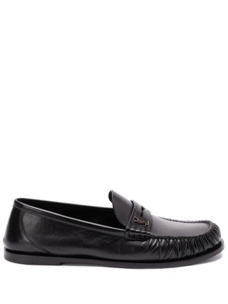 Saint Laurent leather loafers - men - Calf Leather/Calf Leather/Rubber - 40 - Black