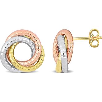 Delmar Open Love Knot Stud Earrings in Multi-Color at Nordstrom Rack
