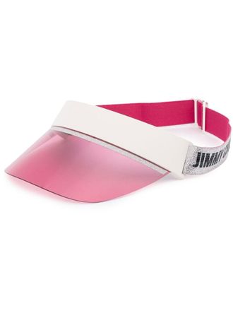 Jimmy Choo Eyewear Zonneklep met geborduurd logo - Roze