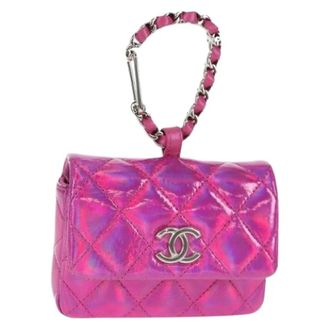 Chanel Pre-owned Mini Bags, female, Pink, Size: ONE SIZE Pre-owned Mini Pouch