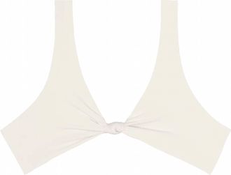 Mikoh Swimwear Womens Milos Bikini Top In Ecru