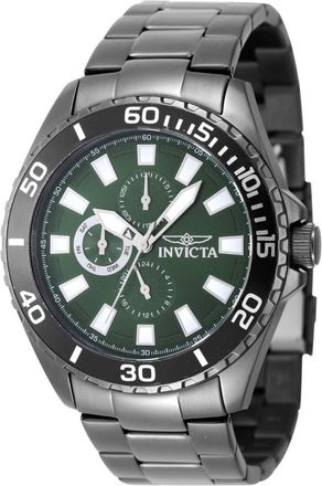 Invicta Pro Diver 29930 Heren Horloge - Quartz Uurwerk - Roestvrij Staal met groene Wijzerplaat - 46mm