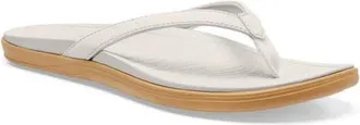 Sanuk Wave Whisper Flip Flop in White/Tan at Nordstrom, Size 10