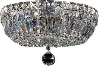 Maytoni Maytoni - Basfor Plafón Semi Empotrado Níquel Antiguo & Cristal, 3 Luces, E14