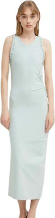 Iro Amel Jurk - Dames - Casual kleedjes - Groen - M - Katoen - Kleedjes