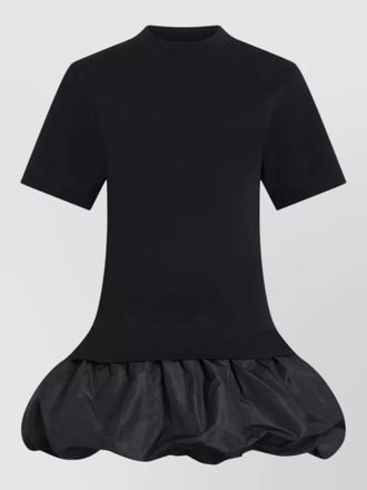 Patou faille t shirt dress short sleeves