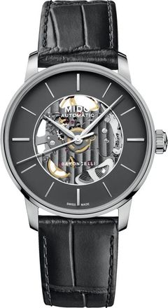 Mido Baroncelli Signature Skeleton Horloge - Heren - Horloges - Grijs - ONE Size - Accessoires