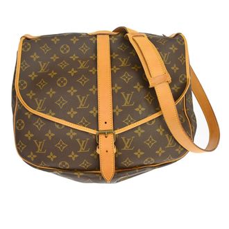 Louis Vuitton Saumur Monogram Canvas Brown Canvas Handbag (Pre-Owned)