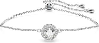 Swarovski Witte Kristallen Armband - Dames - Armbanden - Grijs - ONE Size - Accessoires