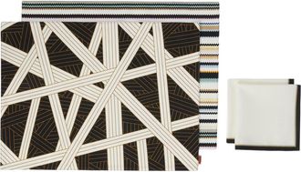 Missoni Home Set Of Two Nastri And Shangai Placemats + Two Napkins in Black at Nordstrom