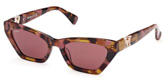 Max Mara MM0057 EMME13 55S Womens Sunglasses Tortoiseshell Size 52