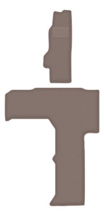 OEM Alfombrillas De Terciopelo Beige Para Vw Grand California 0 (2019-)