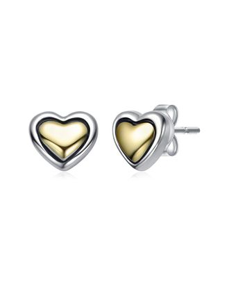 Rachel Glauber 14K Plated Stud Earrings
