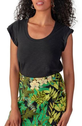 Sanctuary West Side Scoop Neck T-Shirt in Black at Nordstrom, Size X-Small