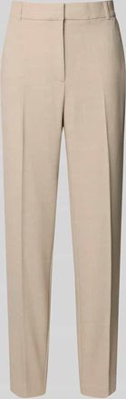 Comma Hose mit B&uuml;gelfalten und Paspeltaschen am Ges&auml;&szlig; in Sand, Gr&ouml;&szlig;e 34