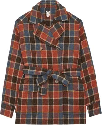 Ines De La Fressange Romaric Jas - Dames - Jas met riem - Veelkleurig - XS - Wol - Jassen