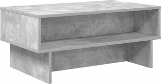 vidaXL Mesa De Caf&eacute; Gris Concreto 80 X 46 X 35 Cm Madera De Ingenier&iacute;a Vidaxl