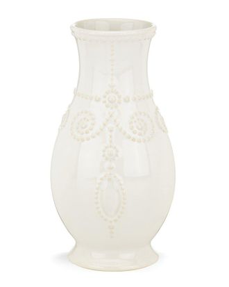 Lenox French Perle White Fluted Vase