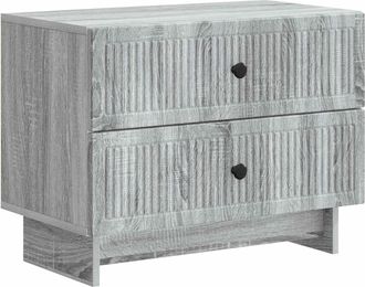 vidaXL Armario De Noche Gris Sonoma 62 X 34,5 X 47,5 Cm Vidaxl
