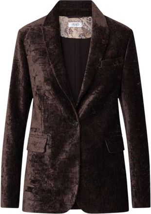Liu Jo Blazer Velluto - Jackets - Mujer - Marr&oacute;n - XS