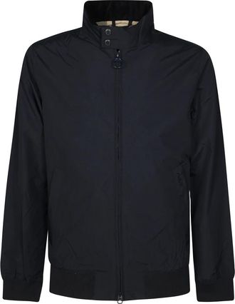 Barbour Light Jackets, male, Blue, Size: L Royston Casual Bomber Base