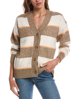 Theo & Spence 3-Tone Button Cardigan