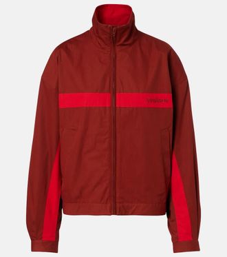 Saint Laurent Logo cotton canvas blouson jacket