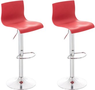 Clp Clp - Set 2 Taburetes Hover En Polipropileno Rojo