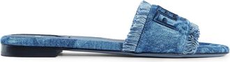 Fendi Sunshine FF Denim Slides
