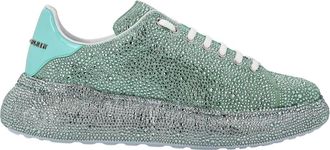 Philipp Plein Schoenen, Dames, Groen, 37 EU, Leer, Runner Crystal