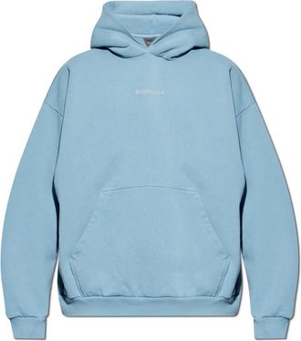 Balenciaga Hoodies & sweatvesten, Heren, Blauw, XS, Katoen, Sweatshirts & Hoodies