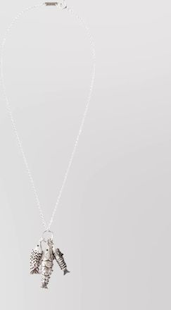 Isabel Marant fish motif chain necklace with polished finish