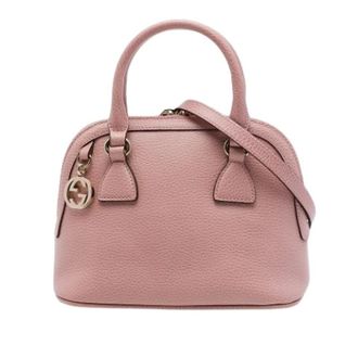 Gucci Pre-owned Dome - Dames - Pre-owned - Roze - Maat: ONE Size Leer