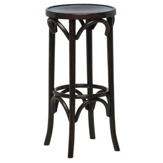 Netfurniture Set Of 2 Harvey Beech Walnut High Stool in Black
