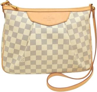 Louis Vuitton Pre-owned Damier Azur Schoudertas - Dames - Vintage Schoudertas - Wit - ONE Size - Vintage