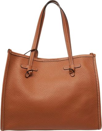 Gianni Chiarini Tassen, Dames, Bruin, ONE Size, Leer, Bruin Leren Shopper Tas