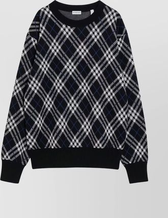 Burberry diamond pattern knit crewneck sweater