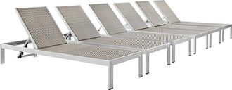 ModWay Shore Set Of 6 Outdoor Patio Chaise Loungers